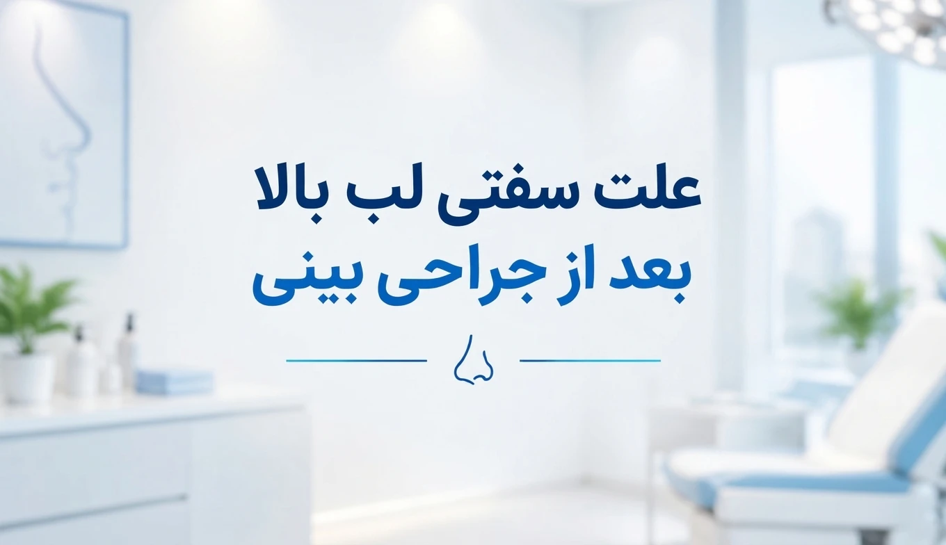  علت سفتی لب بالا بعد از جراحی بینی